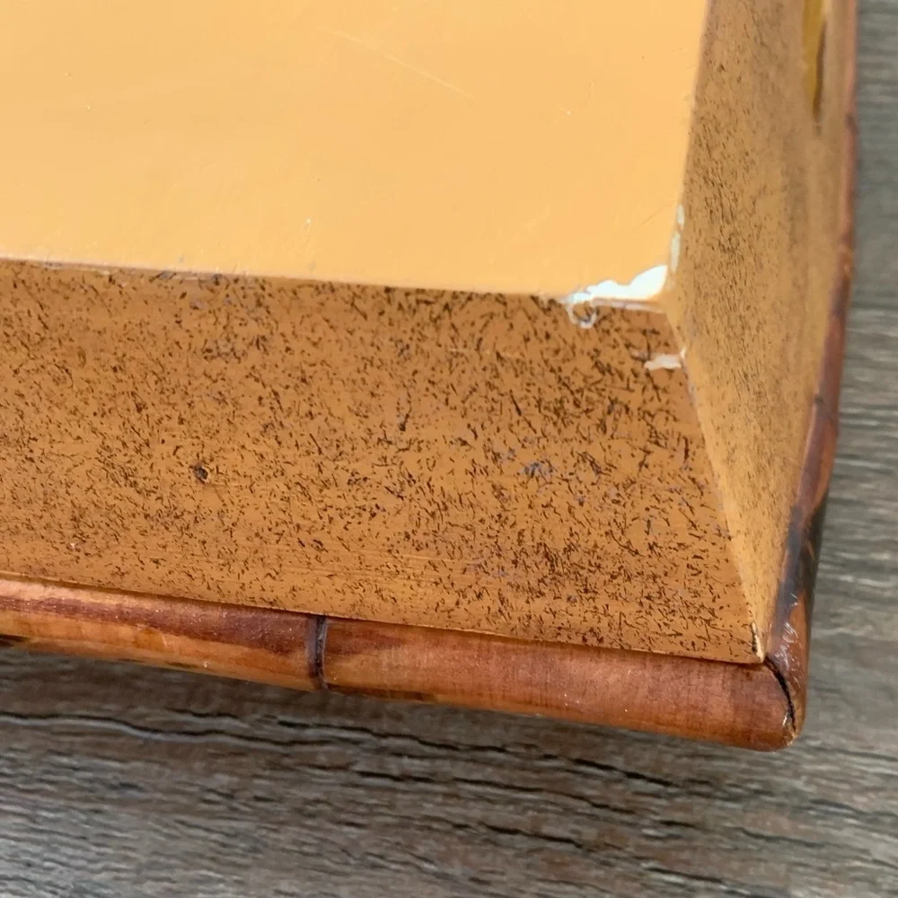 Elephant Design Bamboo Tray